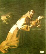 francis kneeling Francisco de Zurbaran